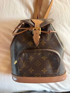 Louis Vuitton Monogram Bucket Bag in Brown and Tan
